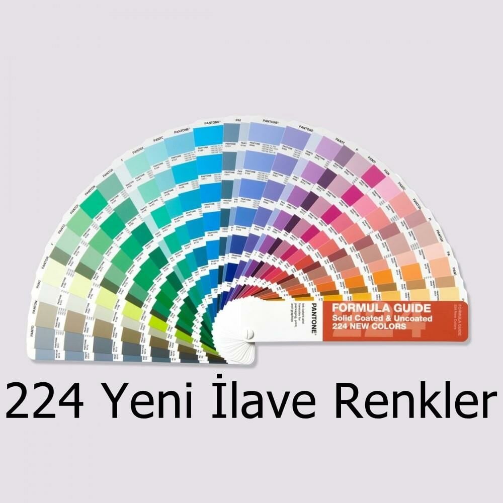 Pantone Formula Guide Supplement | Coated & Coated - 224 YENİ İLAVE REKLER