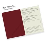 RAL 841-GL Color primary standard set 3004 - Purple red