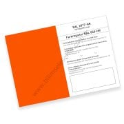 RAL 840-HR Color primary standard set 2017 - RAL orange
