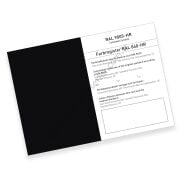 RAL 840-HR Color primary standard set 9005 - Jet black
